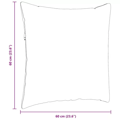 Kanapé párnák 2 pcs Világos sárga 60 x 60 cm Bársonyos szövet