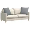 Kanapé párnák 2 pcs Világosszürke 80 x 80 cm szövet