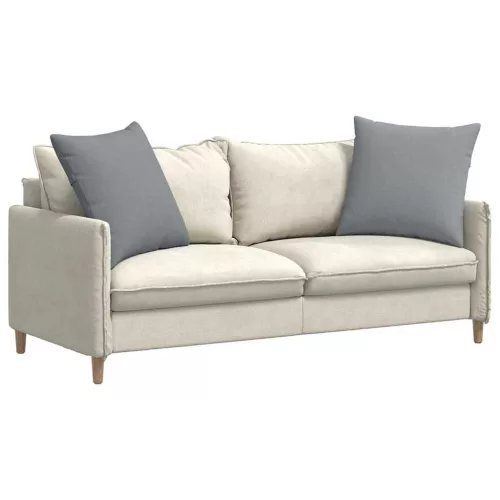 Kanapé párnák 2 pcs Világosszürke 80 x 80 cm szövet