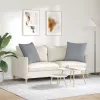 Kanapé párnák 2 pcs Világosszürke 80 x 80 cm szövet