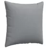 Kanapé párnák 2 pcs Világosszürke 80 x 80 cm szövet