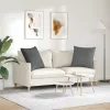 Kanapé párnák 2 pcs Sötétszürke 80 x 80 cm szövet