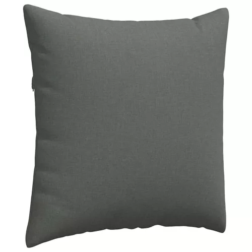 Kanapé párnák 2 pcs Sötétszürke 80 x 80 cm szövet