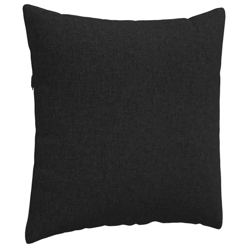 Kanapé párnák 2 pcs Fekete 80 x 80 cm szövet