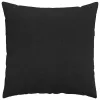 Kanapé párnák 2 pcs Fekete 80 x 80 cm szövet