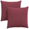 Kanapé párnák 2 pcs Bordó 80 x 80 cm szövet