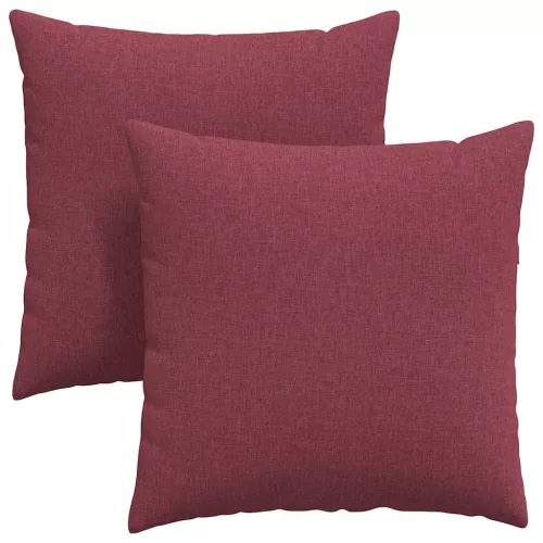 Kanapé párnák 2 pcs Bordó 80 x 80 cm szövet