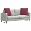 Kanapé párnák 2 pcs Bordó 80 x 80 cm szövet