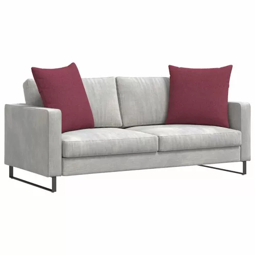 Kanapé párnák 2 pcs Bordó 80 x 80 cm szövet