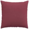 Kanapé párnák 2 pcs Bordó 80 x 80 cm szövet