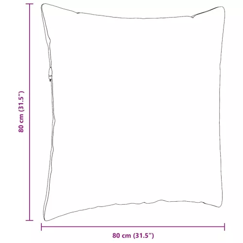 Kanapé párnák 2 pcs Bordó 80 x 80 cm szövet