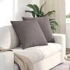 Kanapé párnák 2 pcs Tópszínű 80 x 80 cm szövet