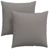 Kanapé párnák 2 pcs Tópszínű 80 x 80 cm szövet