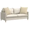Kanapé párnák 2 pcs Krém 80 x 80 cm szövet