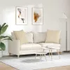 Kanapé párnák 2 pcs Krém 80 x 80 cm szövet