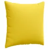 Kanapé párnák 2 pcs Világos sárga 80 x 80 cm szövet