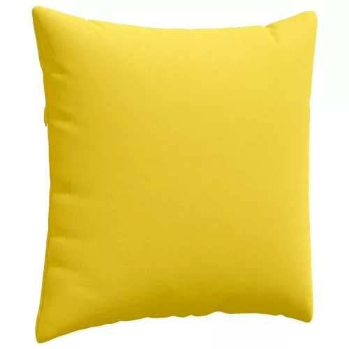 Kanapé párnák 2 pcs Világos sárga 80 x 80 cm szövet