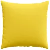 Kanapé párnák 2 pcs Világos sárga 80 x 80 cm szövet