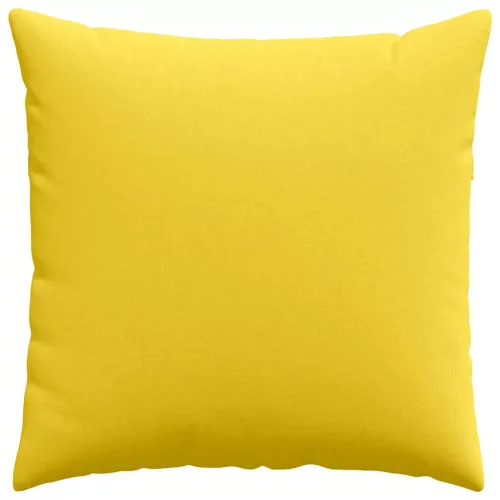 Kanapé párnák 2 pcs Világos sárga 80 x 80 cm szövet