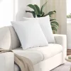 Kanapé párnák 2 pcs Fehér 80 x 80 cm szövet