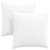 Kanapé párnák 2 pcs Fehér 80 x 80 cm szövet