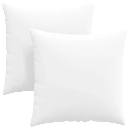Kanapé párnák 2 pcs Fehér 80 x 80 cm szövet