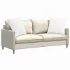 Kanapé párnák 2 pcs Fehér 80 x 80 cm szövet