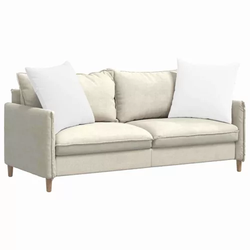 Kanapé párnák 2 pcs Fehér 80 x 80 cm szövet