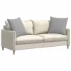 Kanapé párnák 2 pcs Szürke 80 x 80 cm szövet
