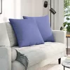 Kanapé párnák 2 pcs Kék 80 x 80 cm szövet