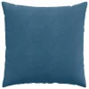 Kanapé párnák 2 pcs Kék 80 x 80 cm Bársonyos szövet