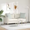 Kanapé párnák 2 pcs Világosszürke 80 x 80 cm Bársonyos szövet