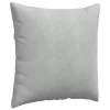 Kanapé párnák 2 pcs Világosszürke 80 x 80 cm Bársonyos szövet