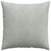 Kanapé párnák 2 pcs Világosszürke 80 x 80 cm Bársonyos szövet