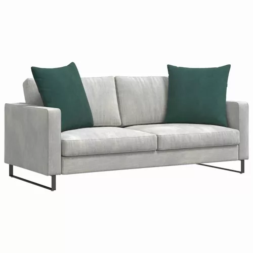 Kanapé párnák 2 pcs Sötétzöld 80 x 80 cm Bársonyos szövet