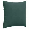 Kanapé párnák 2 pcs Sötétzöld 80 x 80 cm Bársonyos szövet