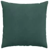 Kanapé párnák 2 pcs Sötétzöld 80 x 80 cm Bársonyos szövet