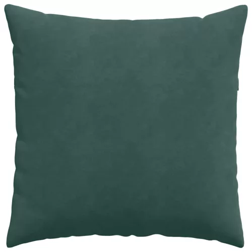 Kanapé párnák 2 pcs Sötétzöld 80 x 80 cm Bársonyos szövet