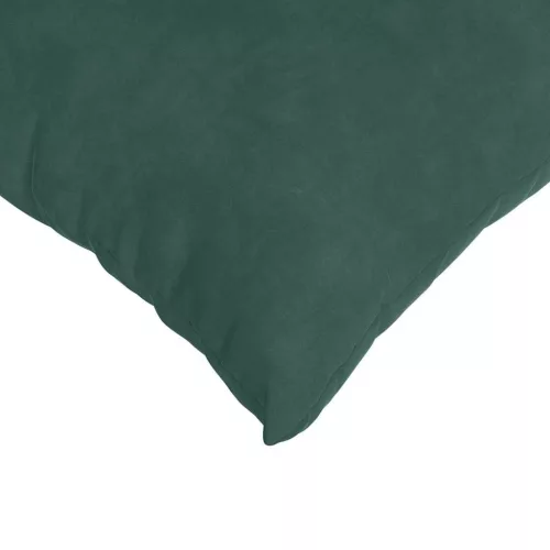 Kanapé párnák 2 pcs Sötétzöld 80 x 80 cm Bársonyos szövet
