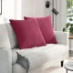 Kanapé párnák 2 pcs Bordó 80 x 80 cm Bársonyos szövet