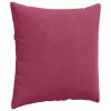 Kanapé párnák 2 pcs Bordó 80 x 80 cm Bársonyos szövet