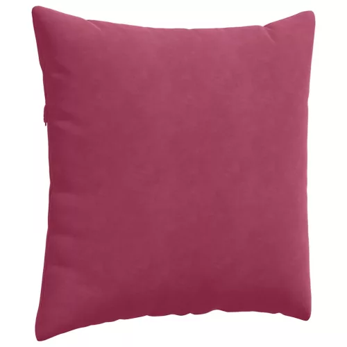 Kanapé párnák 2 pcs Bordó 80 x 80 cm Bársonyos szövet