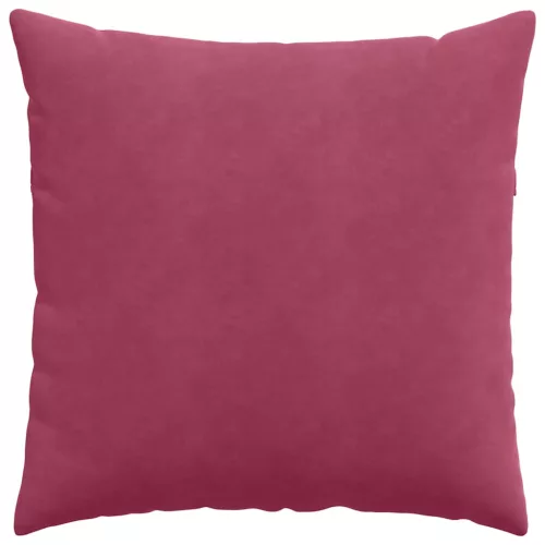Kanapé párnák 2 pcs Bordó 80 x 80 cm Bársonyos szövet