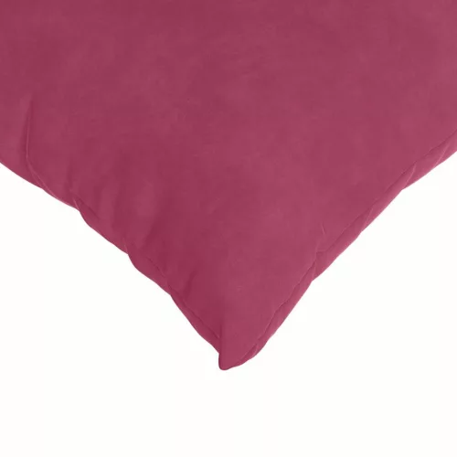 Kanapé párnák 2 pcs Bordó 80 x 80 cm Bársonyos szövet