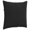 Kanapé párnák 2 pcs Fekete 80 x 80 cm Bársonyos szövet
