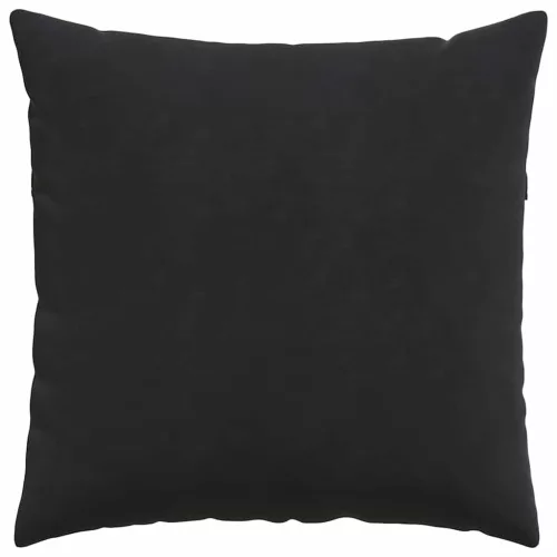 Kanapé párnák 2 pcs Fekete 80 x 80 cm Bársonyos szövet