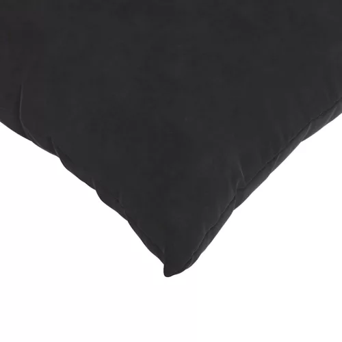 Kanapé párnák 2 pcs Fekete 80 x 80 cm Bársonyos szövet