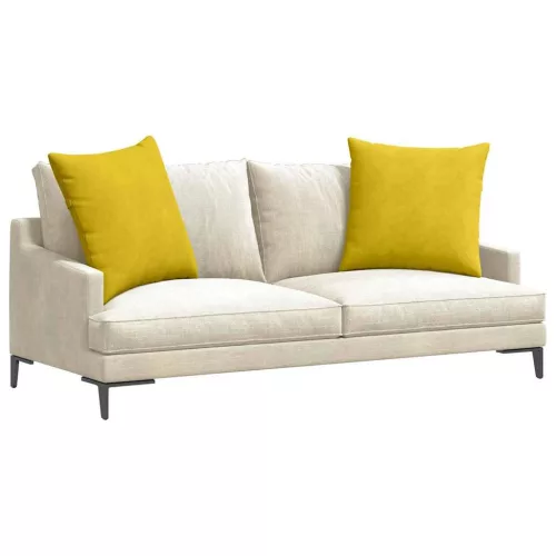 Kanapé párnák 2 pcs Sárga 80 x 80 cm Bársonyos szövet