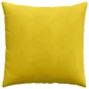Kanapé párnák 2 pcs Sárga 80 x 80 cm Bársonyos szövet