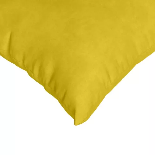 Kanapé párnák 2 pcs Sárga 80 x 80 cm Bársonyos szövet